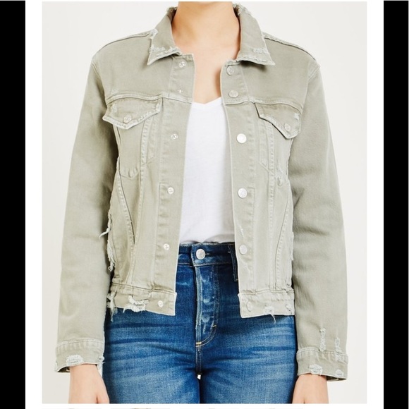 AMO Jackets & Blazers - NWOT Amo POP Distressed Jean Jacket